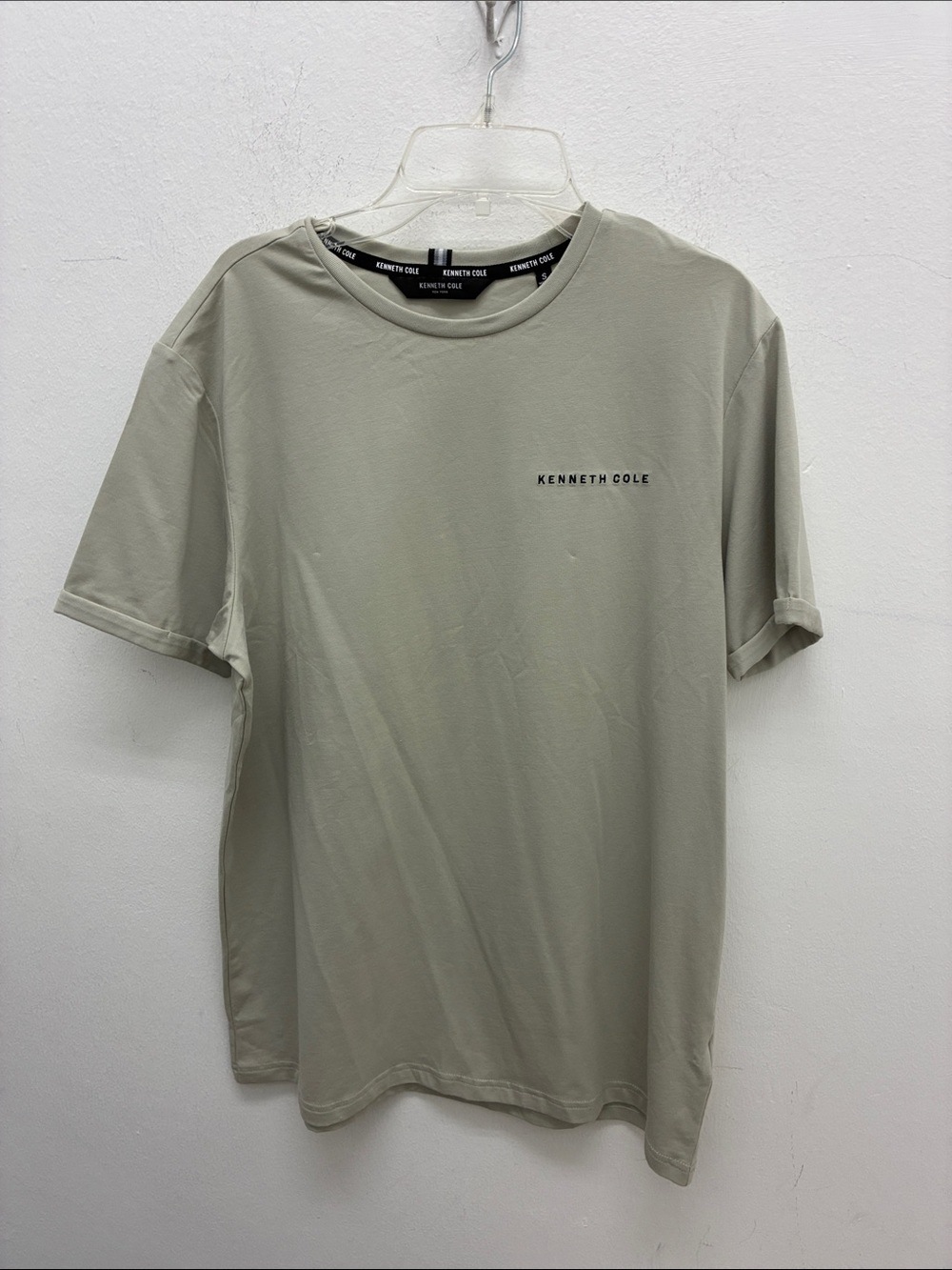 Kenneth Cole Men's Sage Green Crew Neck Tee